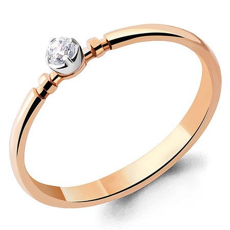 Кольцо, золото, бриллиант, 960149к